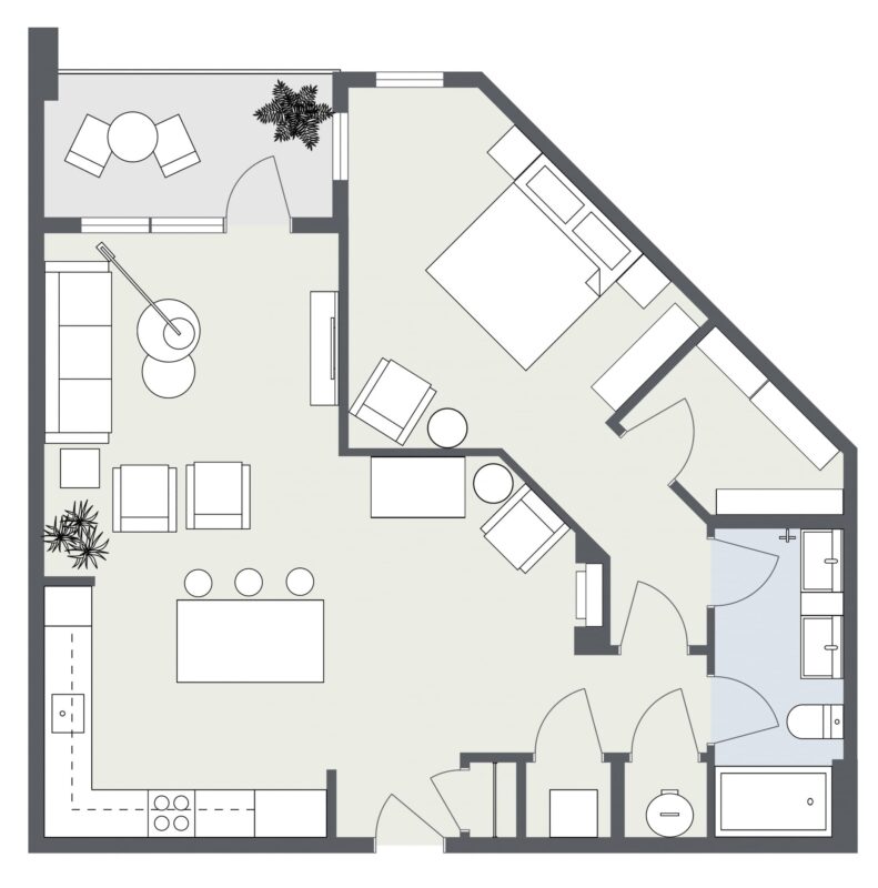 Apartment floor plan aiken